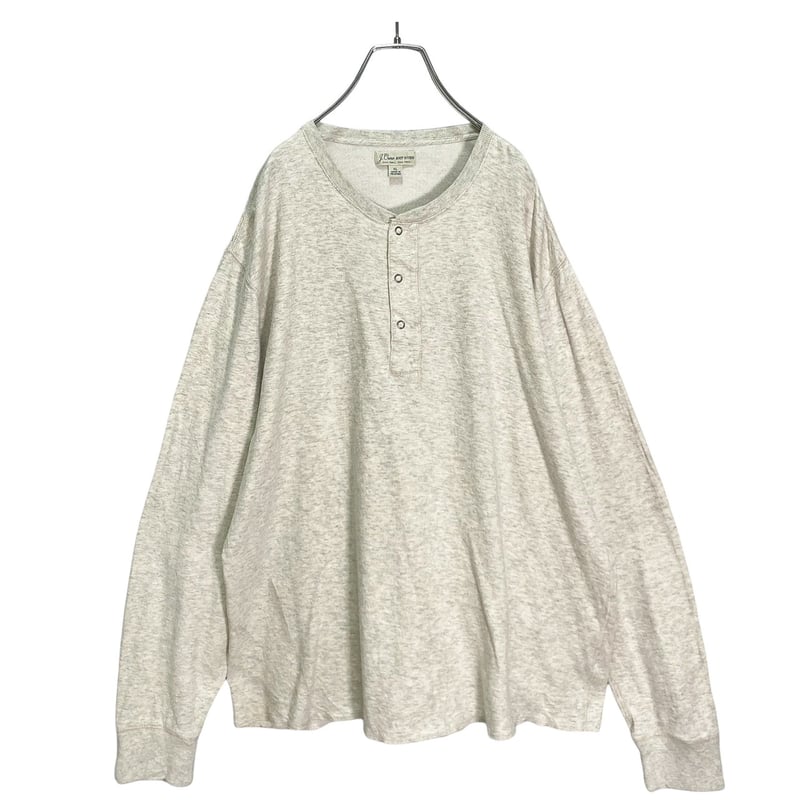 90-00s OLD J.CREW L/S henry neck cut sewn | 無無