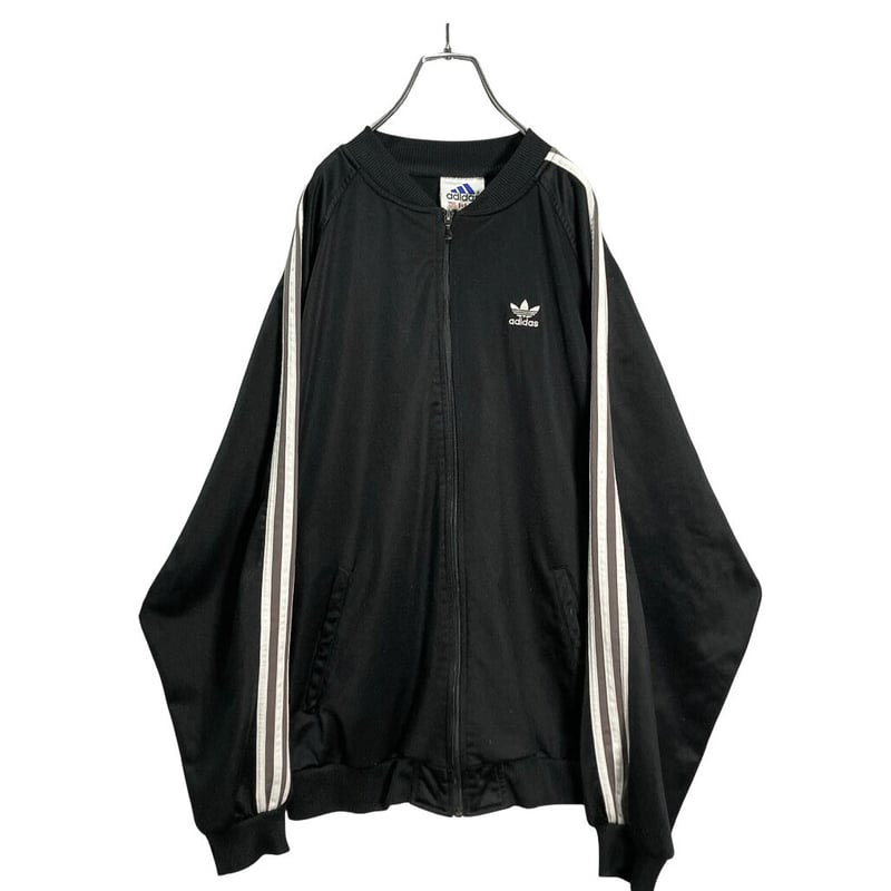 トップス 90's adidas track jacket 90s adidas Track Jacket 白紺 M アディダス トラックジャケット