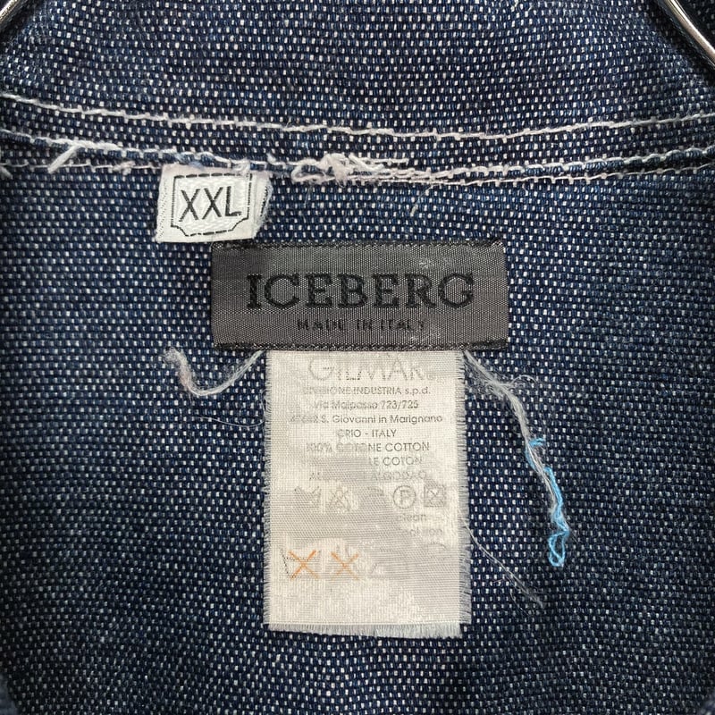 90s ICEBERG jeans Bigsized design denim jacket