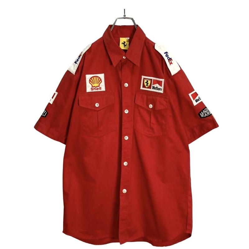 90s Ferrari × Tommy hilfiger pit shirt | 無無