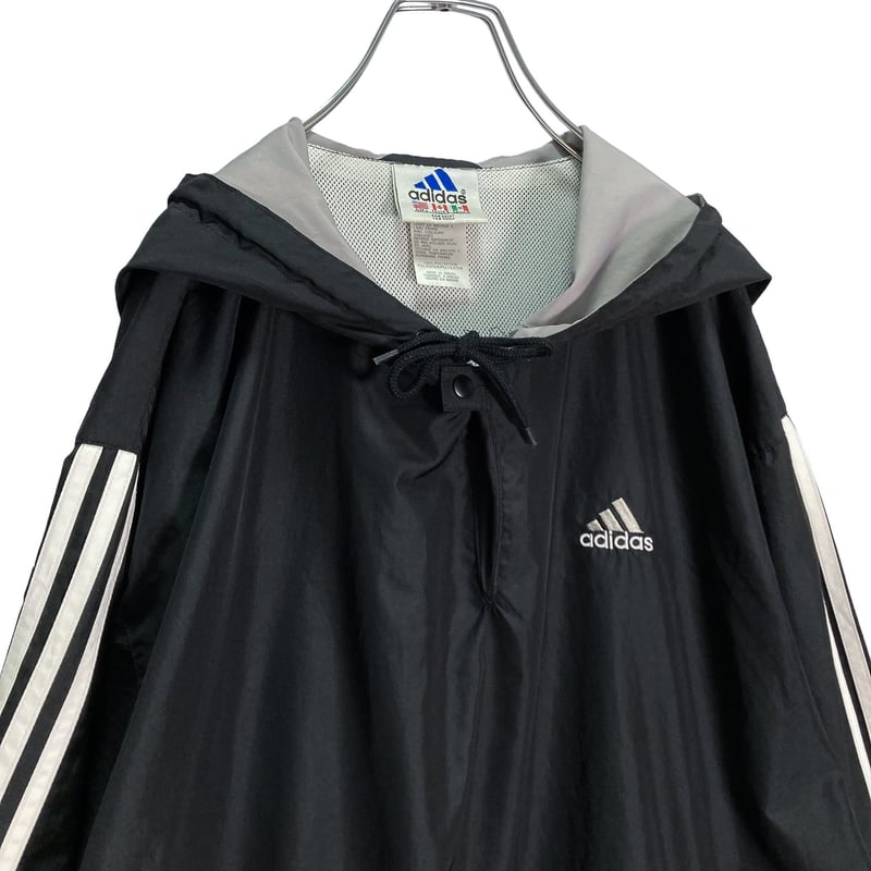 90s00s R.Newbold テックデザイン アノラックパーカー ブラック 90s adidas L/S logo embroidered black anorak pa