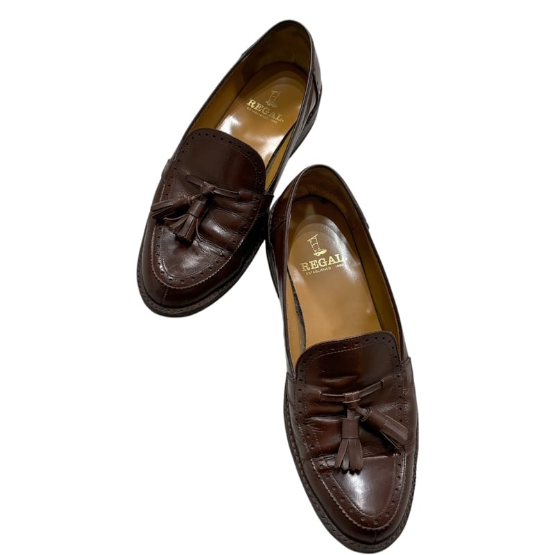 REGAL brown leather design tassel Loafer | 無無
