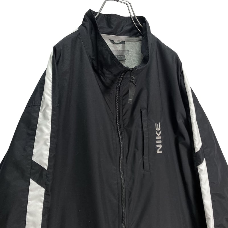 NIKE 90-00s embroidered black nylon jacket | 無無