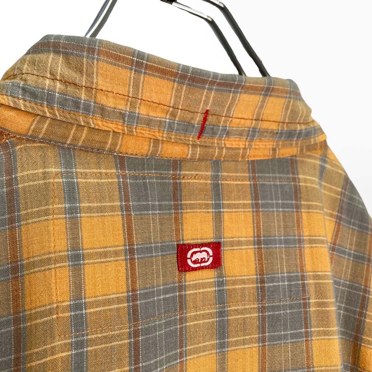 90-00s ecko complex L/S check design shirt | 無無