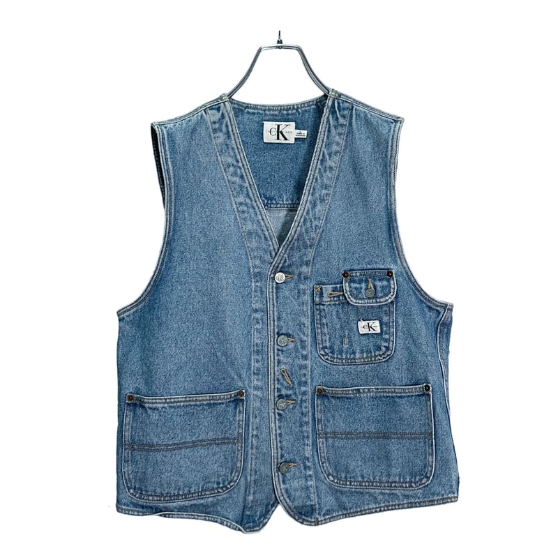 90s Calvin Klein Jeans design denim vest | 無無