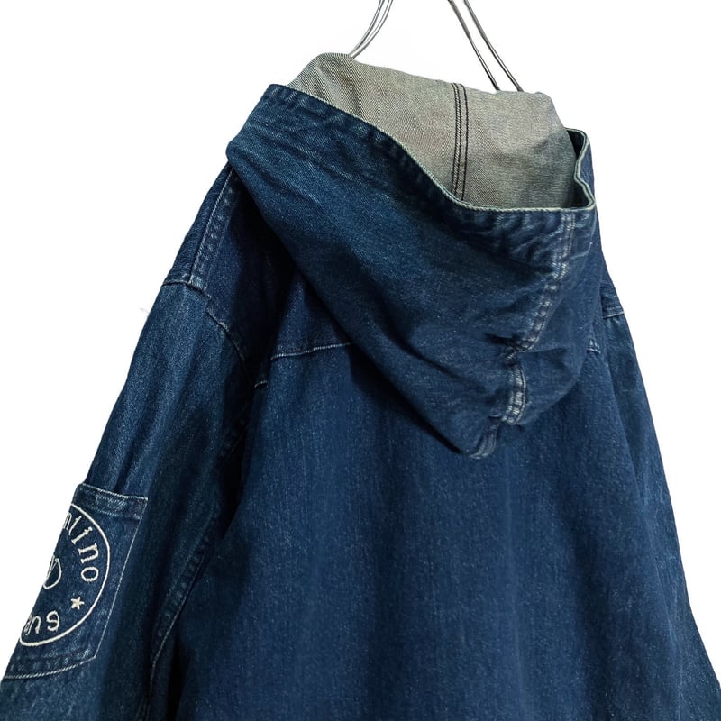 90s Valentino Jeans check lining denim duffle c