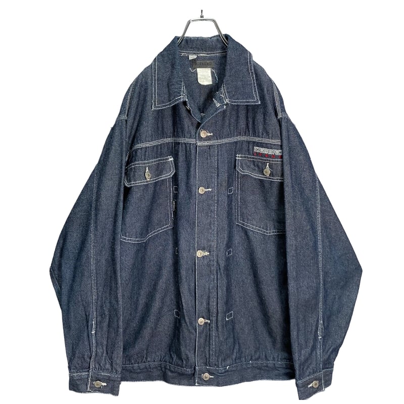 90s ICEBERG jeans Bigsized design denim jacket