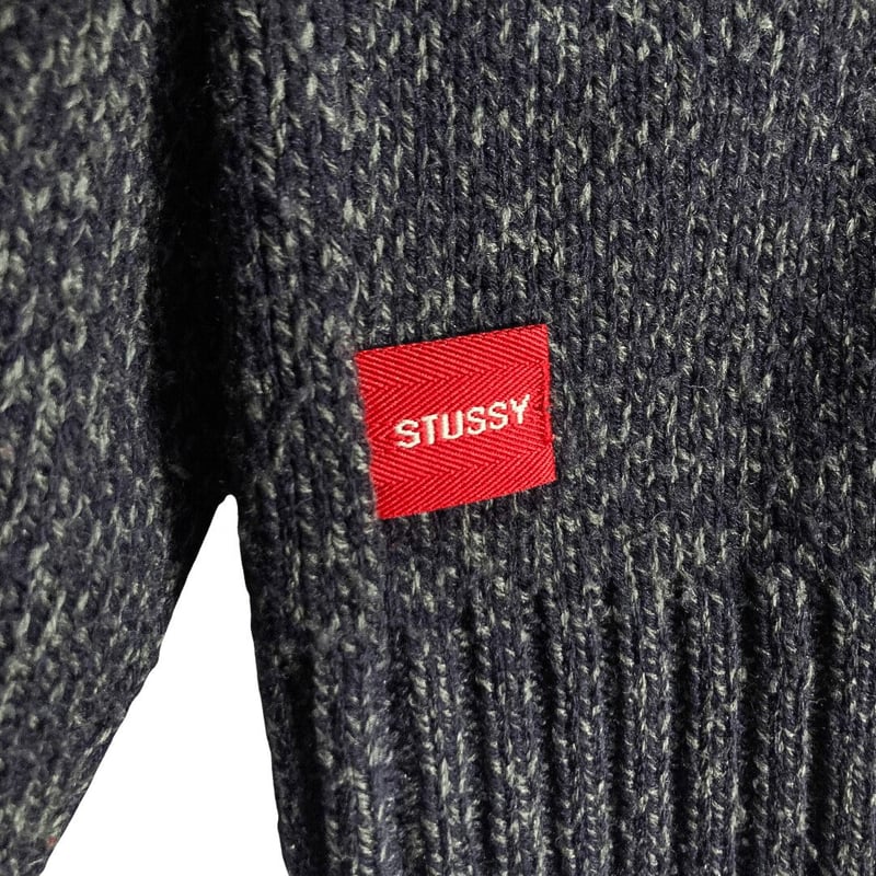 OLD STUSSY 90s zip-up drivers knit sweater | 無無 OLD STUSSY 90s zip-up drivers knit sweater | 無無