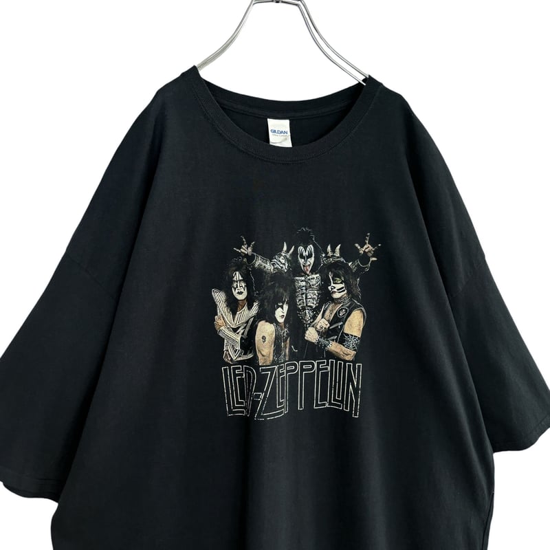 KISS × LED-ZEPPELIN 00's S/S Bigsized print T-S