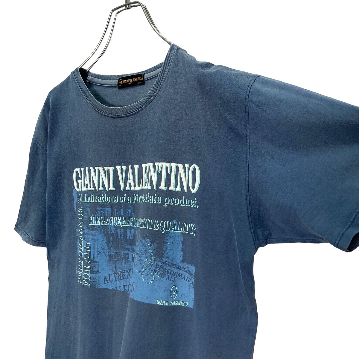 90s GIANNI VALENTINO S/S PRINT T-SHIRT | 無無