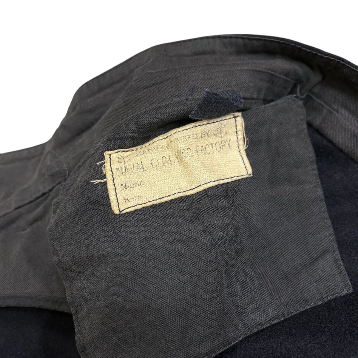 40s U.S.NAVY 「NAVAL CLOTHING FACTORY」 wool sail