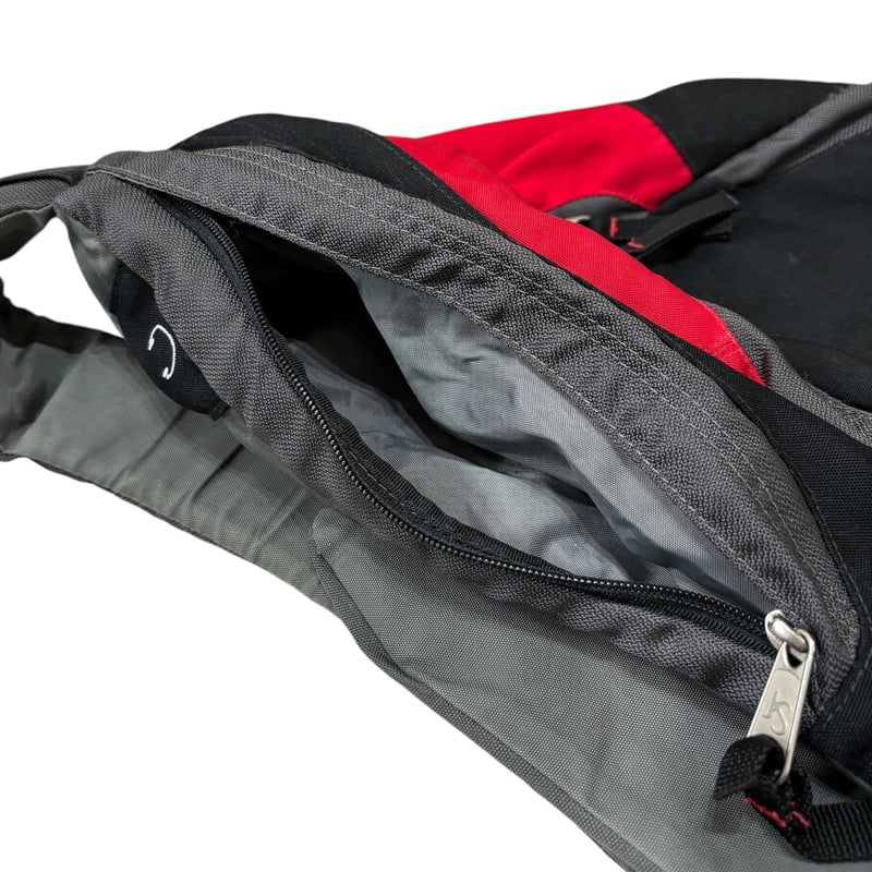 90-00s JANSPORT Black × Red design one shoulder