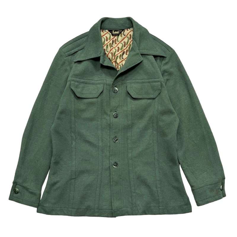 70s Lee Made in USA L/S open-collar polyester j
