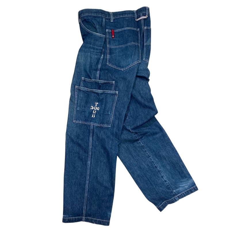 90-00s DOG TOWN design cargo denim buggy pants