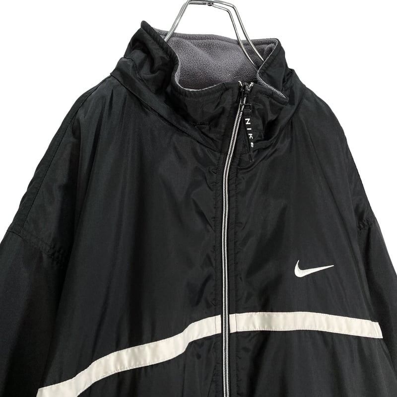 NIKE 00's zip-up hooded fleece nylon jacket | 無無