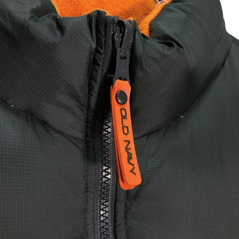 90-00s OLD NAVY bi-color reversible down vest | 無無