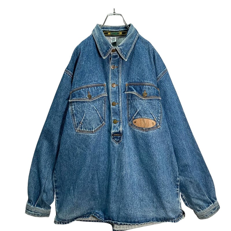 80-90s Lugz design denim pullover jkt | 無無