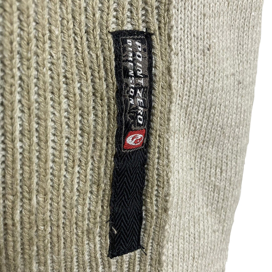 90s POINT ZERO bi-color drivers sweater | 無無