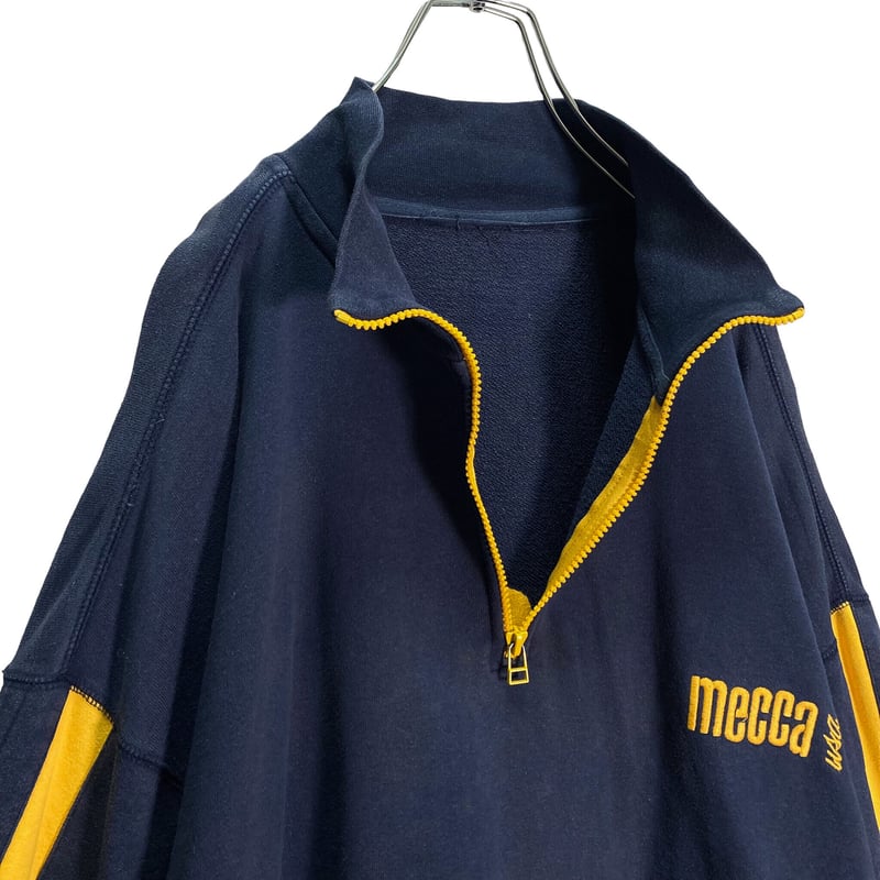 90s mecca USA Bigsized half zip sweatshirt | 無無 90s mecca USA Bigsized half zip sweatshirt | 無無