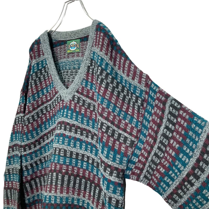 80-90s JANTZEN all pattern wool knit sweater | 無無 80-90s JANTZEN all pattern wool knit sweater | 無無