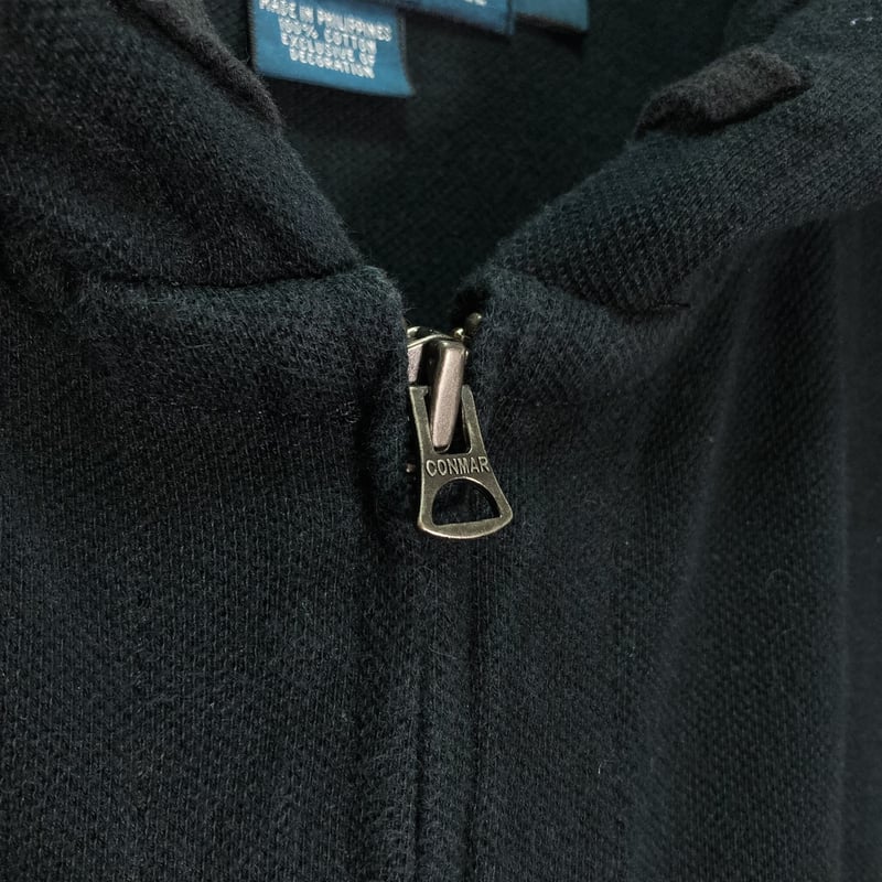 90s Polo by Ralph Lauren zip-up cotton black ho