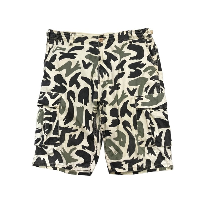 STUSSY 90-00s duck camo design cargo shorts | 無無