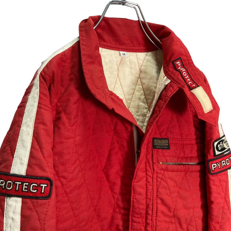 70s PYROTECT quilting drivers jacket | 無無