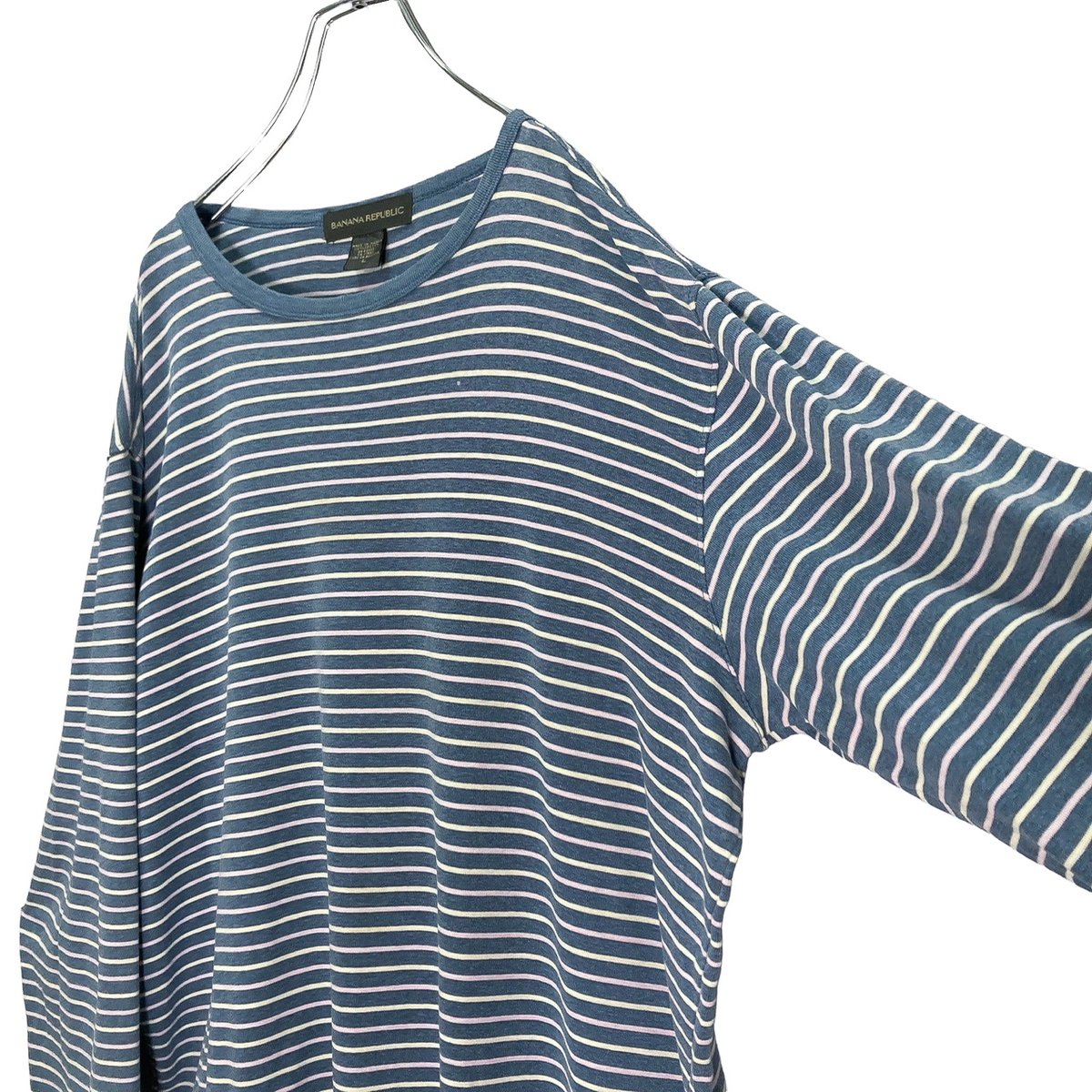 90s banana republic ボーダーロンT 90s BANANA REPUBLIC L/S multicolored border Tee