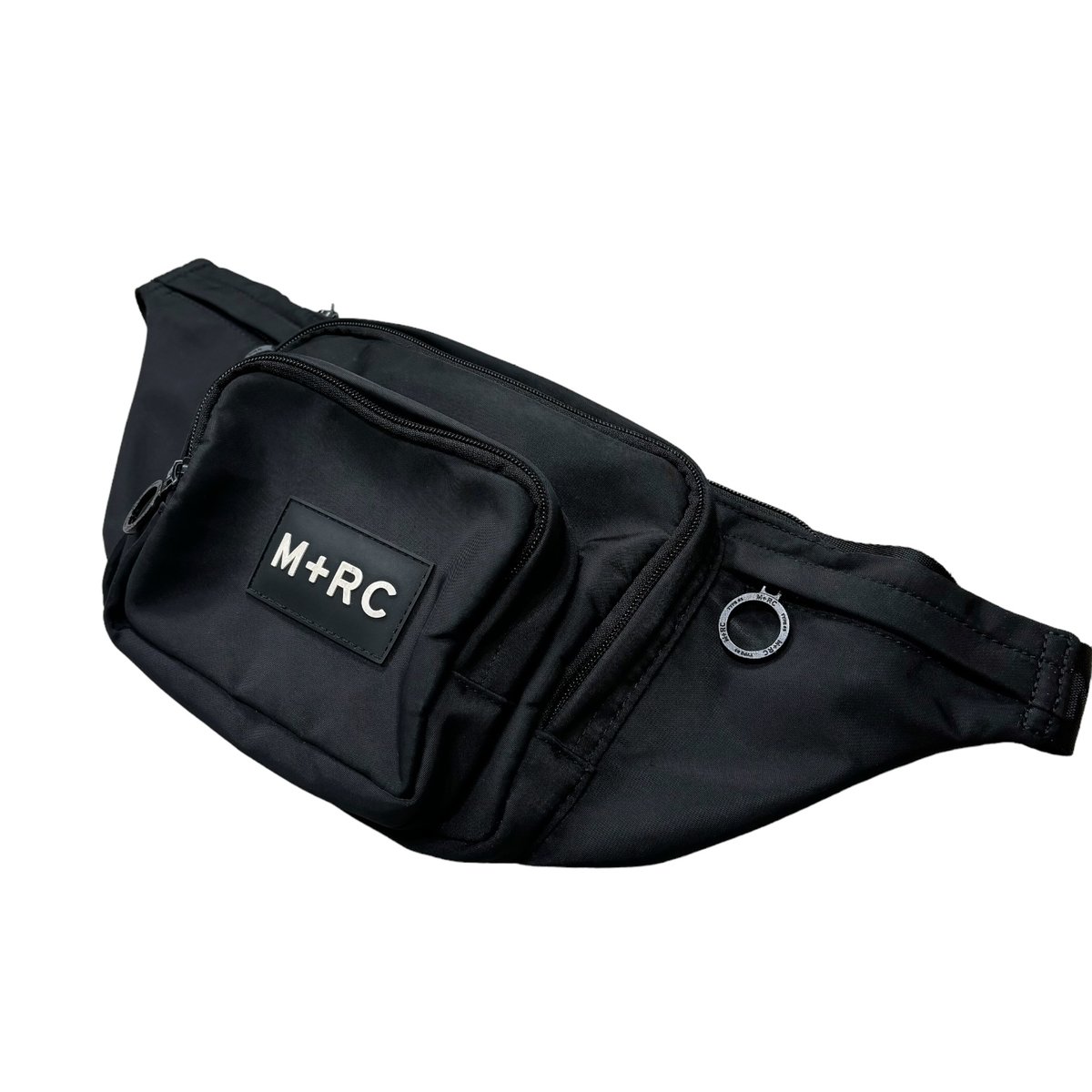 M + RC NOIR black nylon logo shoulder bag | 無無