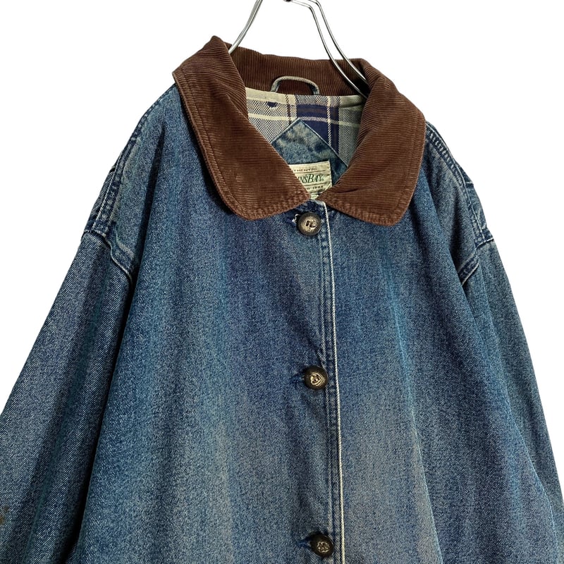 90s ST.JOHN'S BAY corduroy switching denim jack