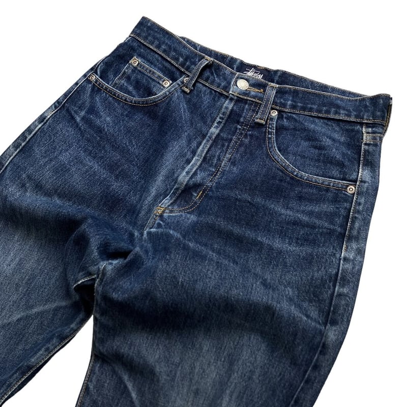 old stussy tapered denim pants 濃紺 Y2k 裏原 90s OLD STUSSY 