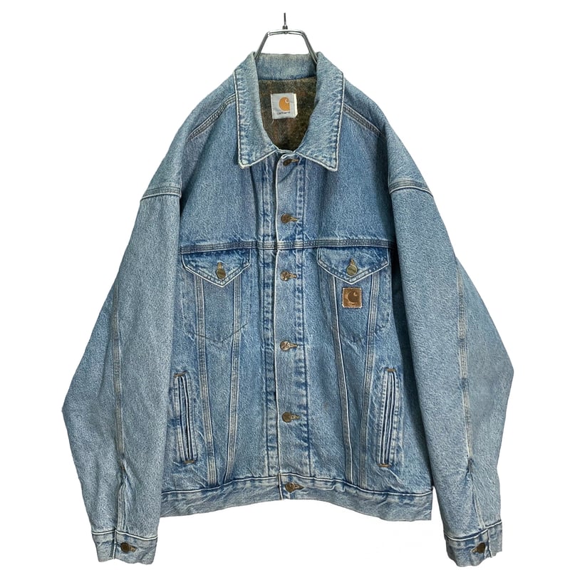 90s Carhartt blanket lined denim tracker jacket 90s Carhartt blanket lined denim tracker jacket