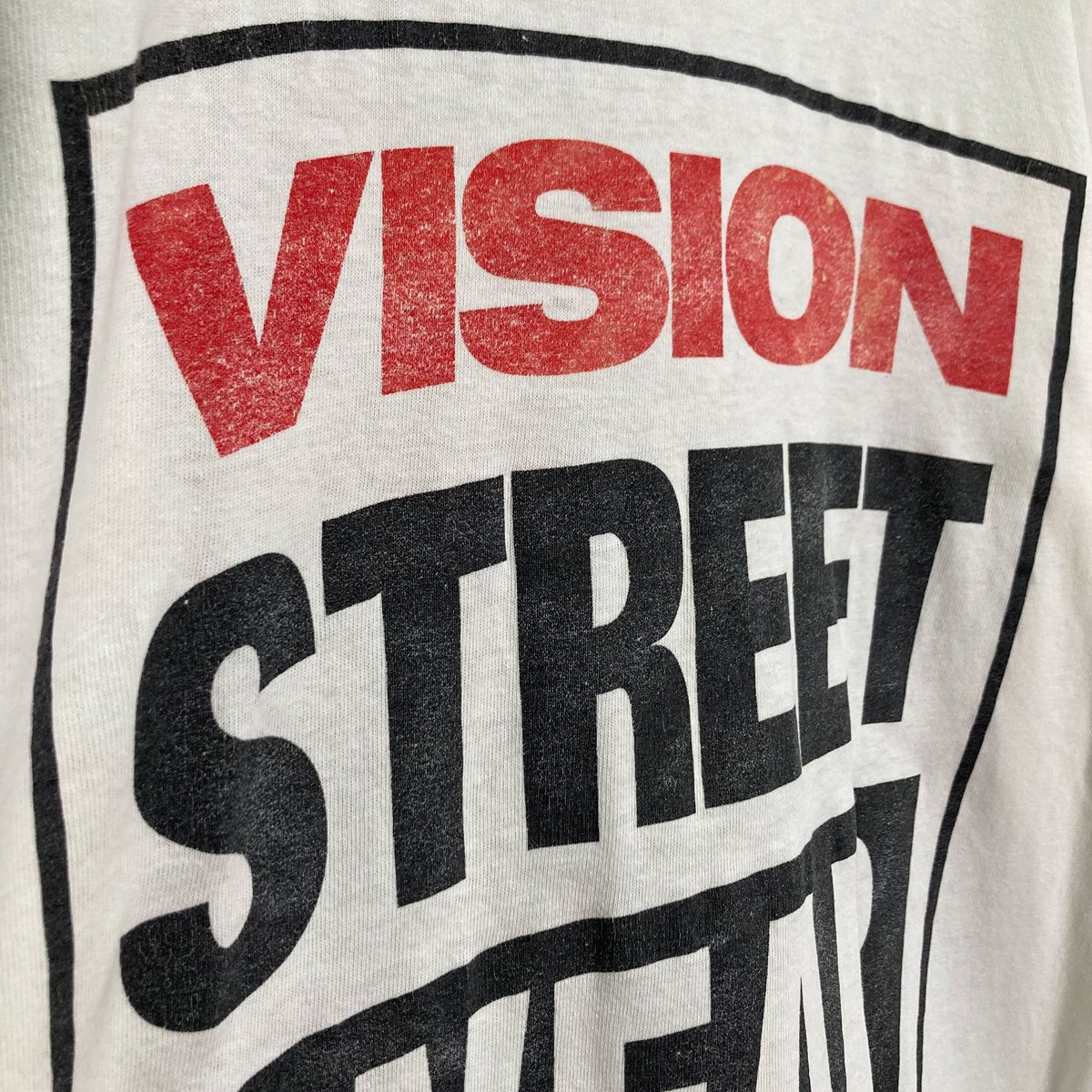 80s VISION STREET WEAR マルチシャツ USA製TM表記 80s】USA製 VISION STREET WEAR ロゴ Tシャツ L - メルカリ