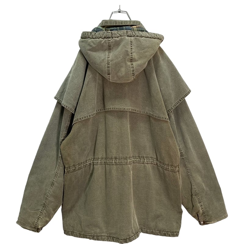 29【希少XL】X-LARGE♤アクティブダック　中綿パファージャケット　カーキ 80s R&R hooded cotton duck fade jacket | 無無