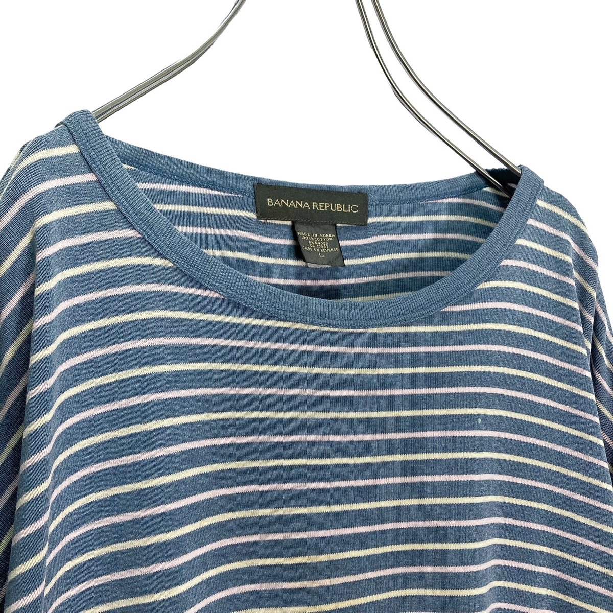 90s banana republic ボーダーロンT 90s BANANA REPUBLIC L/S multicolored border Tee