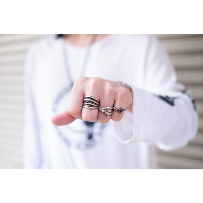 Vintage silver 925 spiral design ring | 無無