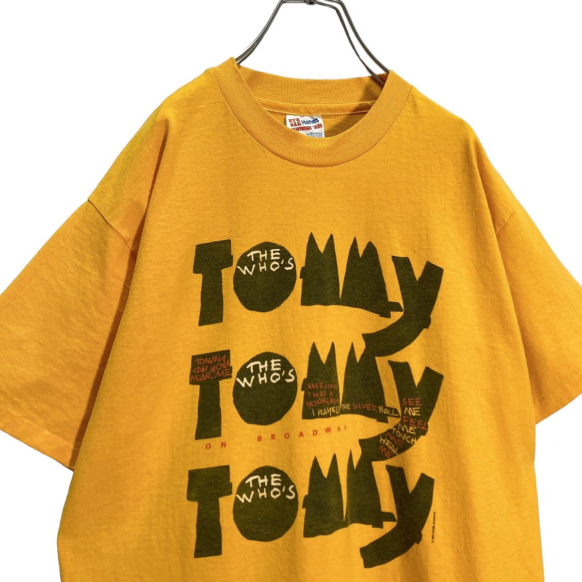 90s THE WHO  ON BROADWAY Tシャツ L Vintage 1993 The Who The Who's Tommy on Broadway T-Shirt XL
