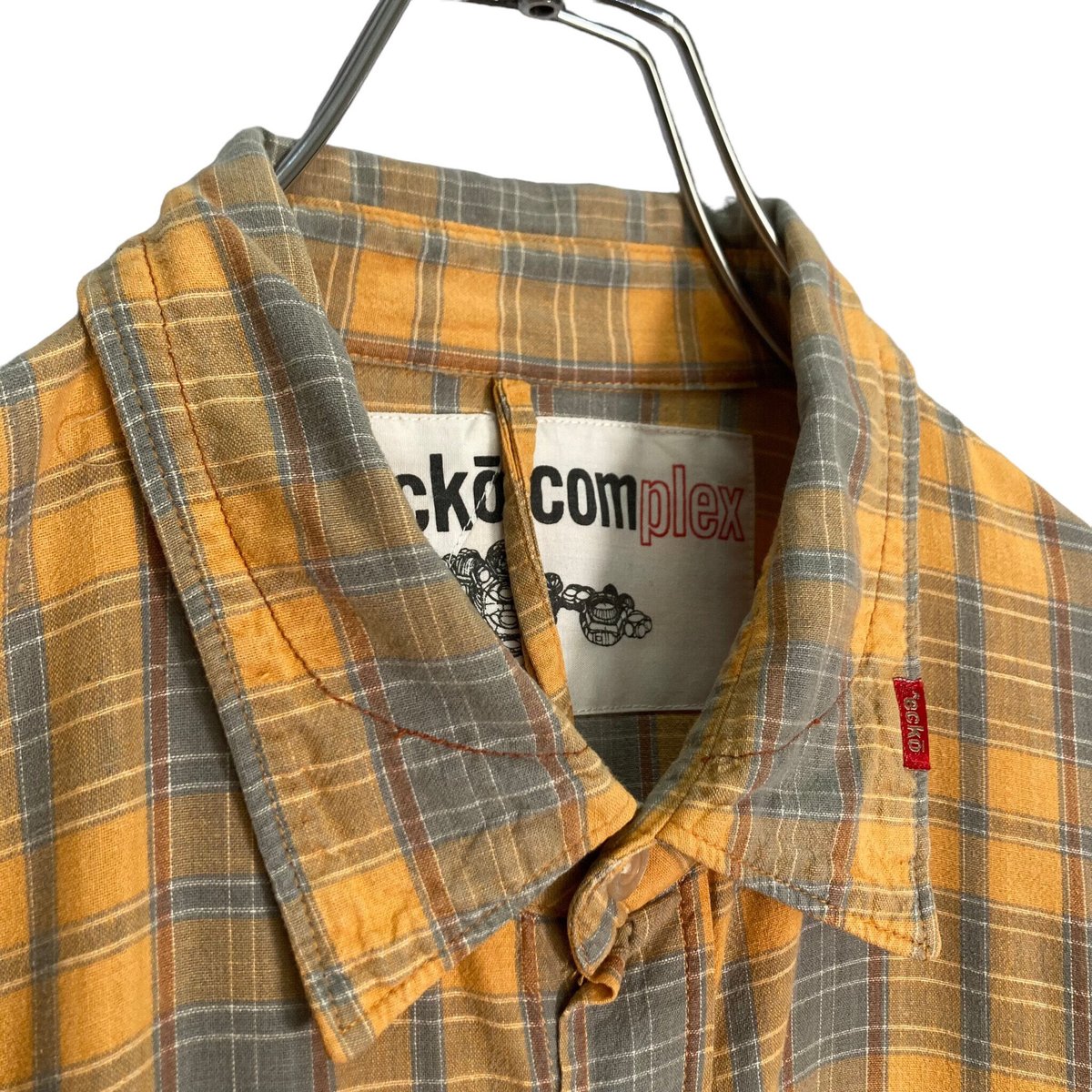 90-00s ecko complex L/S check design shirt | 無無