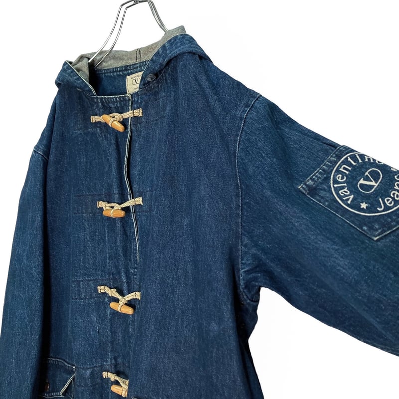 90s Valentino Jeans check lining denim duffle c