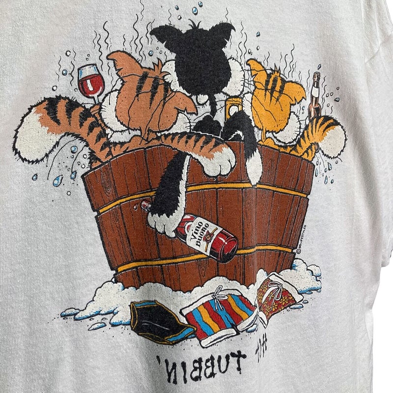90s HOT TUBBIN'/NO DOGS! T-SHIRT | 無無