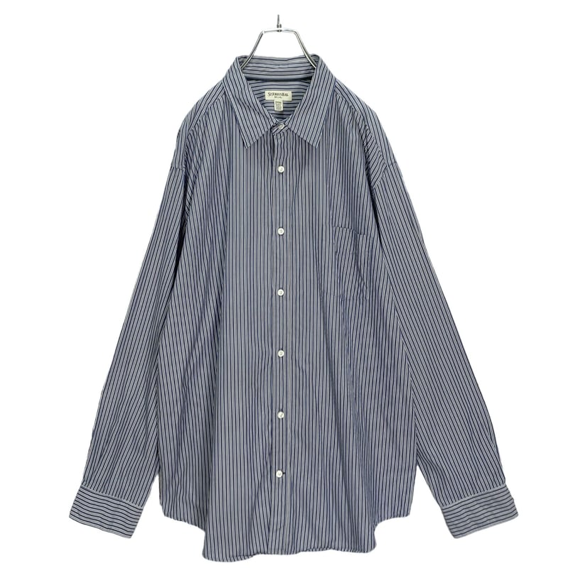 90s ST.JOHN'S BAY L/S stripe shirt | 無無