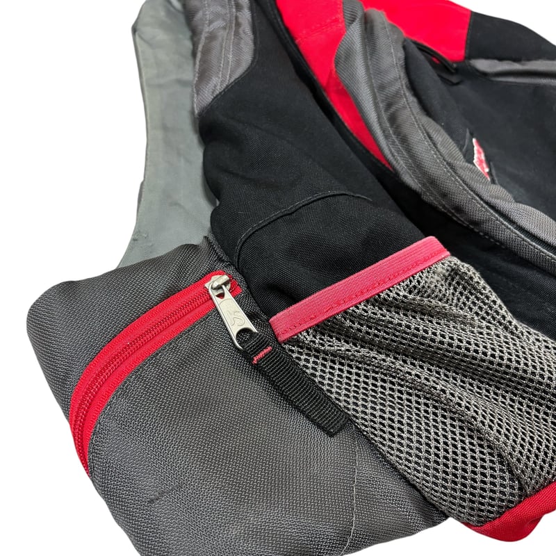 90-00s JANSPORT Black × Red design one shoulder