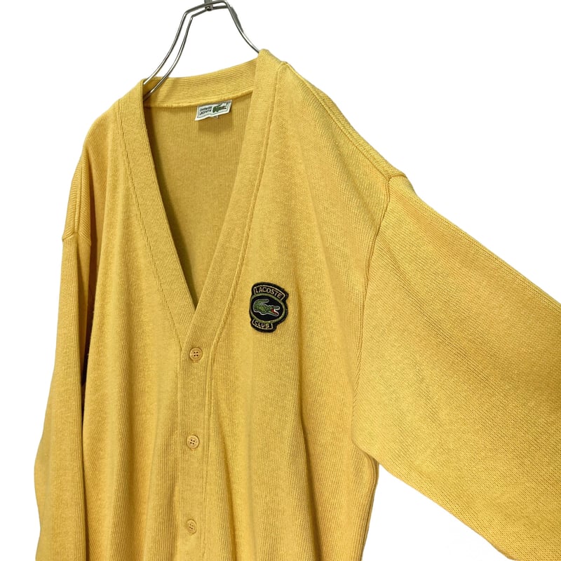 90s LACOSTE cotton design knit cardigan | 無無