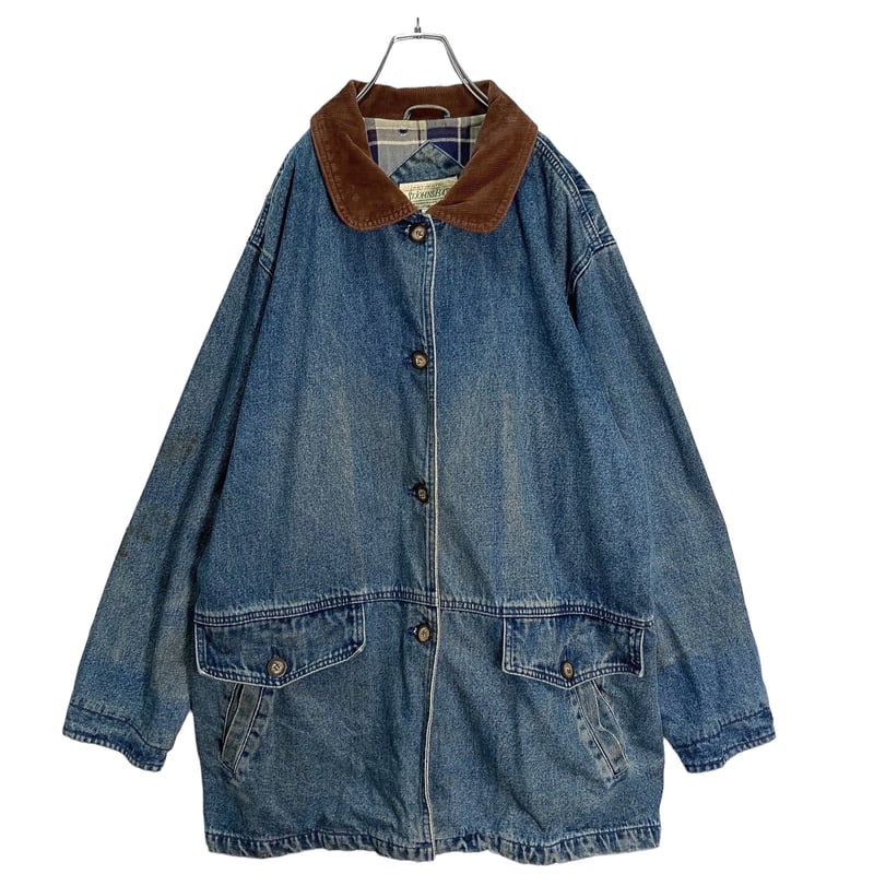 90s ST.JOHN'S BAY corduroy switching denim jack