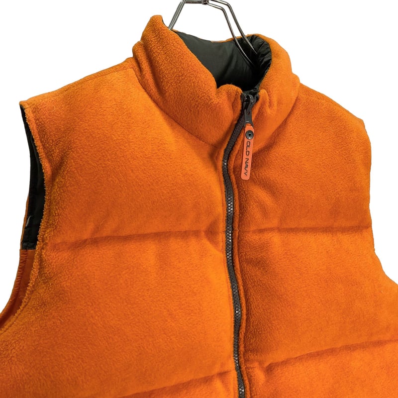 90-00s OLD NAVY bi-color reversible down vest | 無無