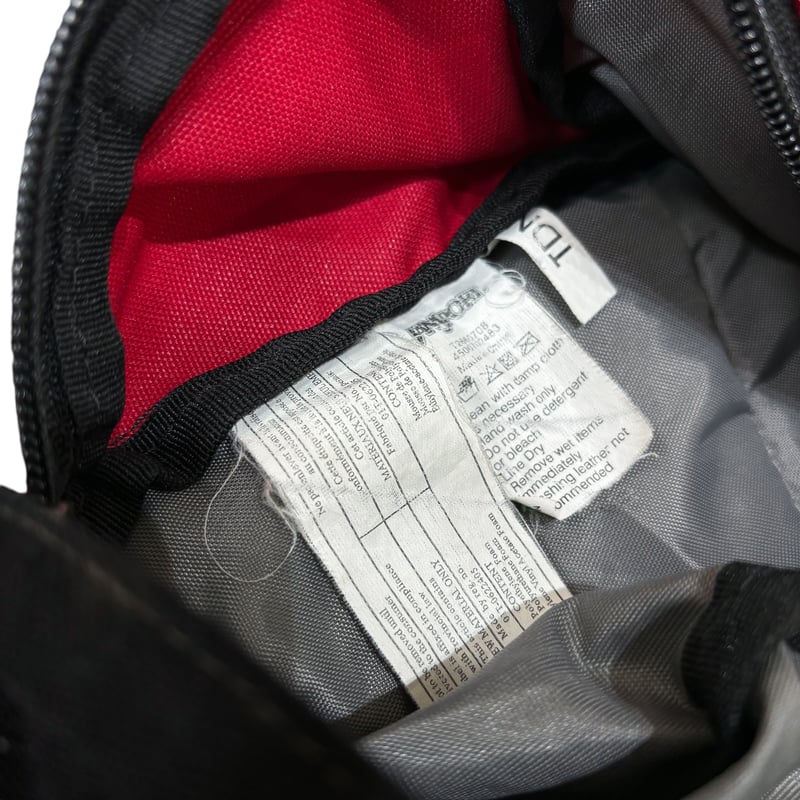 90-00s JANSPORT Black × Red design one shoulder