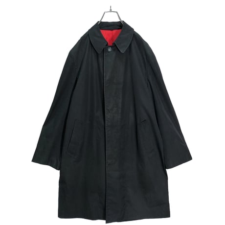70s Zeelander "Scotchgard" black balmacaan coat