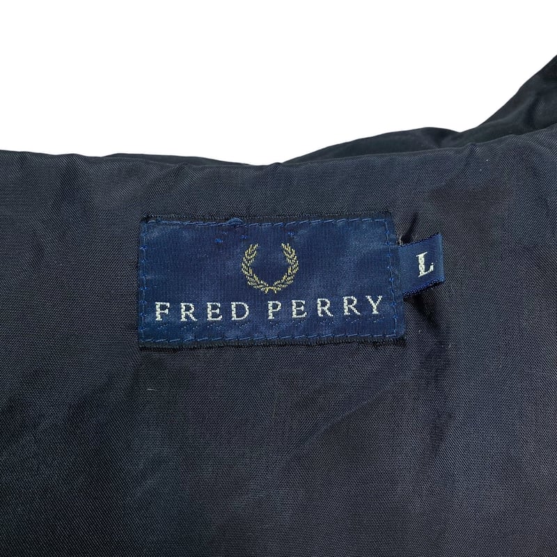 90s FRED PERRY hooded long down jacket | 無無