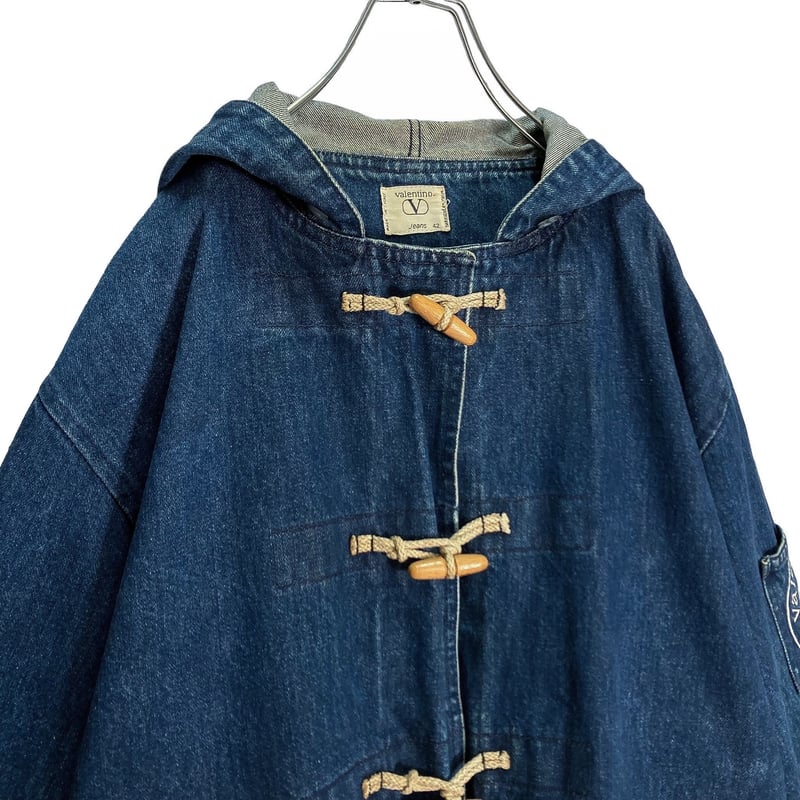 90s Valentino Jeans check lining denim duffle c