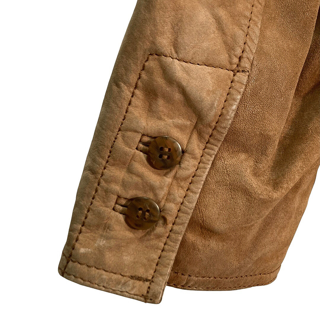 90s BASCO zip-up real leather jacket | 無無 90s BASCO zip-up real leather jacket | 無無